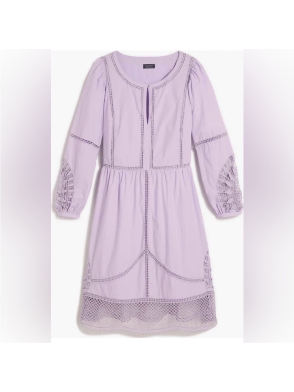 Vineyard Vines Light Purple/Iris eyelet Sleeve Dress